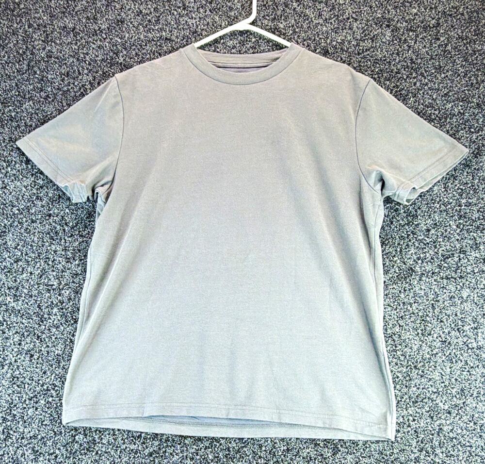 Hollister Cooling Tee Men's Gray Relaxed Crew Neck Short Sleeve Polyester L